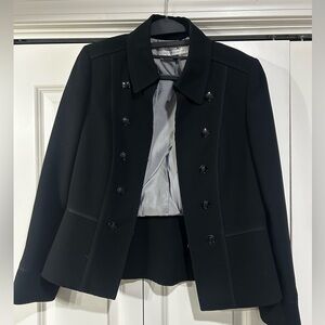 Tahari Black Double-Breasted Women's Blazer Jacket